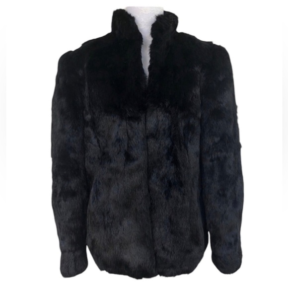 Vintage authentic rabbit fur Jacket from France lady Spencer size medium - Picture 1 of 4
